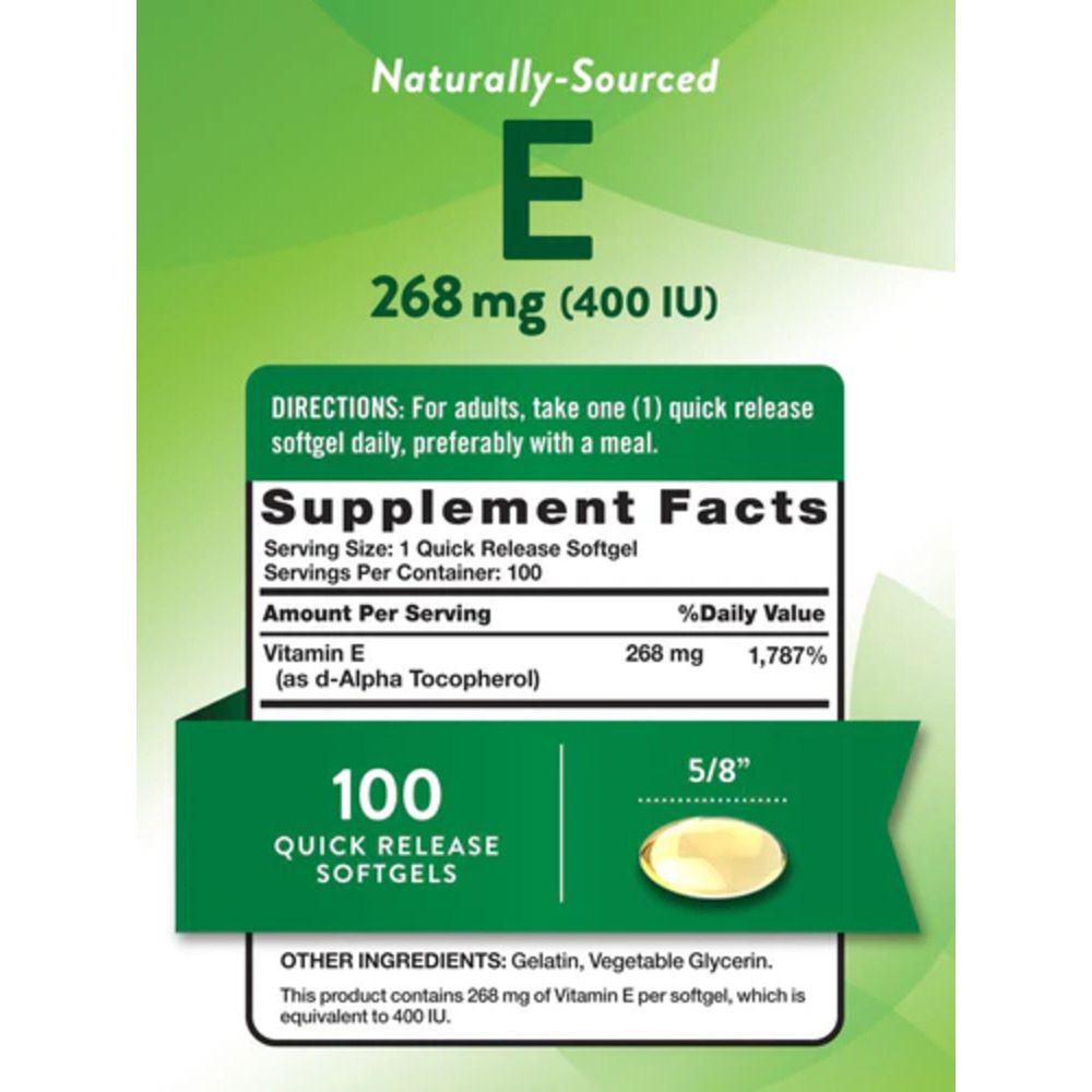 Vitamin E 268 mg 100s - Image 3